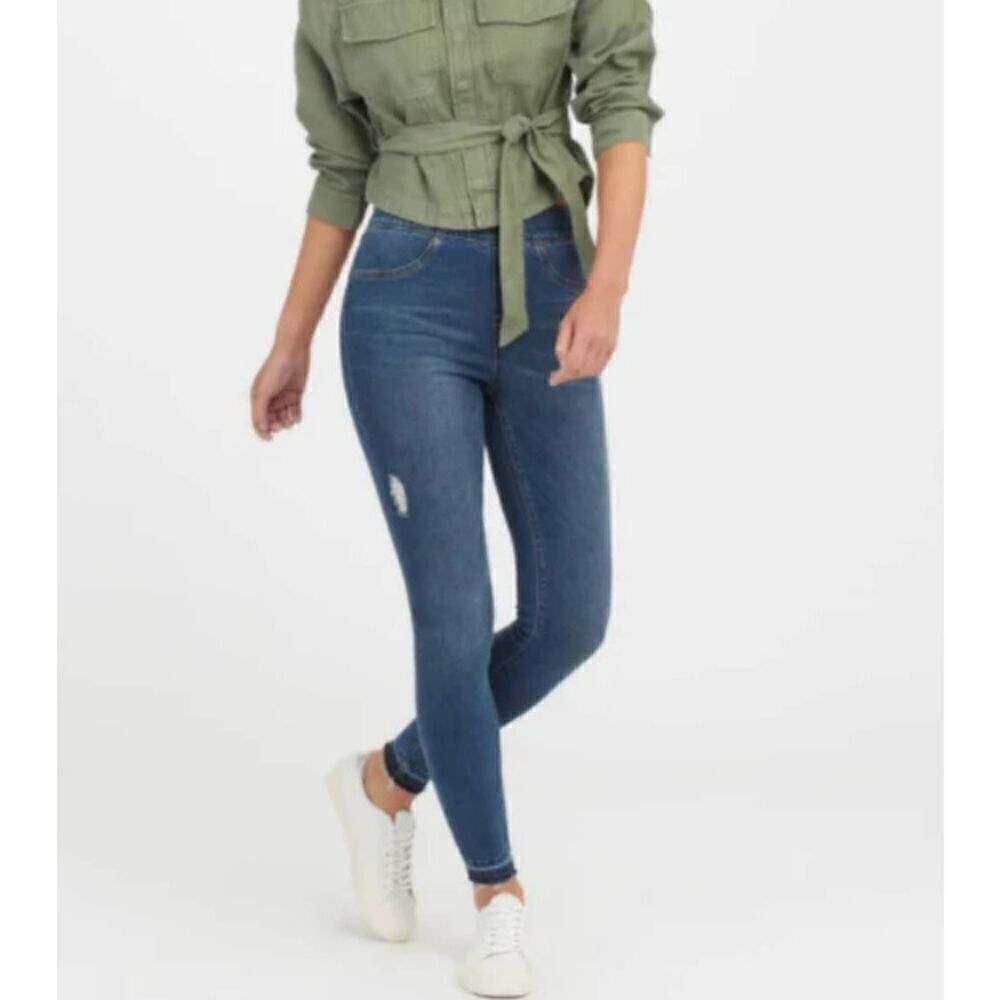 Spanx Distressed Skinny Jeans S